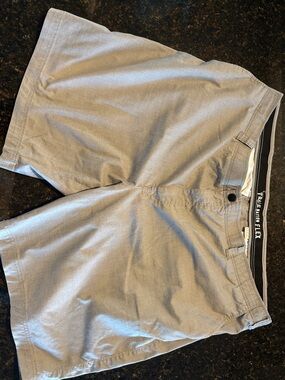 True Nation Flex Men’s Flat Front Shorts —  Gray